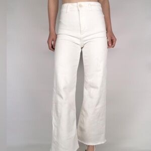 American threads white wide leg jeans - size M - 27” waist
